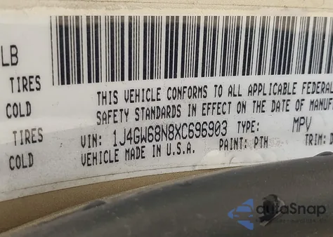 1999 Jeep Grand Cherokee Limited из США, поврежденный, VIN 1J4GW68N8XC696903